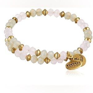 Alex and Ani Pink Beaded Bracelet